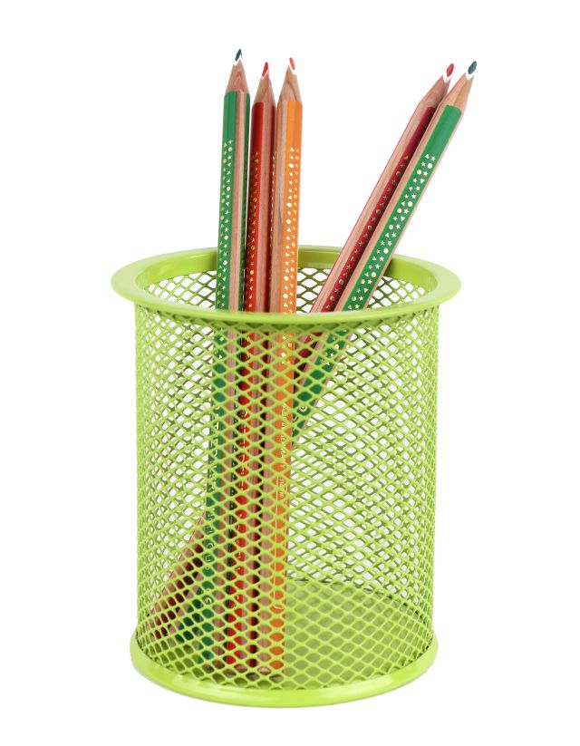 Kubek z siatki okrągły duży żółty NET